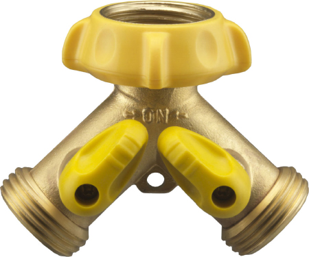 Brass Hose Adaptor - Dual Outlet