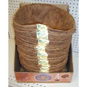 Basket Shaped Coco Liners - Natural Coco (14" Dia.)