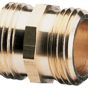 Cplng 3/4x3/4 Dbl Ml Con Brass