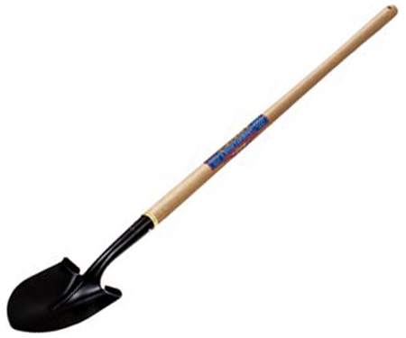 Classic Gardener Round Point Shovel With Wood Handle