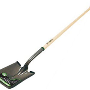 Tru-Tough Square Point Shovel With Cushioned Grip Wood Handle