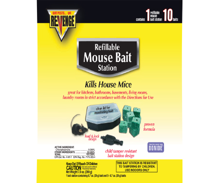 Refillable Mouse Bait Station, 10-Pk