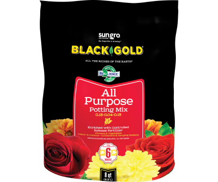 Black Gold® All Purpose Potting Mix 0.13 - 0.04 - 0.13
