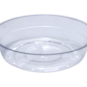 4" Clear Vinyl Plant Saucer