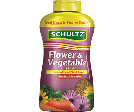 Schultz Flower & Vegetable Extended Feed Plant Food 14-14-14 (2 Lb.)