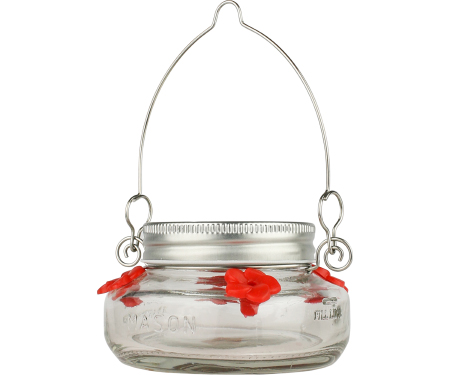 Mason Jar Hummingbird Feeder (6 Oz. Capacity)