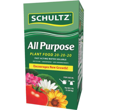 Schultz All Purpose Fast-Acting Water Soluble Plant Food 20-20-20 (5 Lb.)