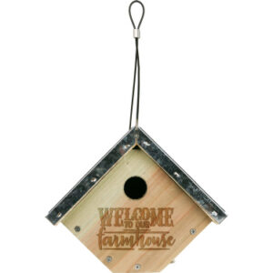 Weathered Galvanized Wren House