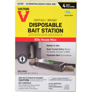 4-Pk Disp Mouse Bait Stn 6/Cs