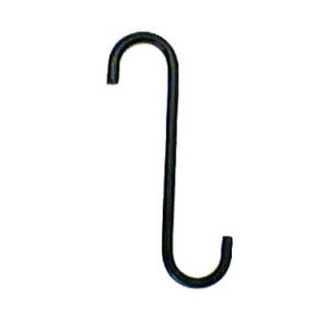 Extension "S" Hook - Black (6" L)