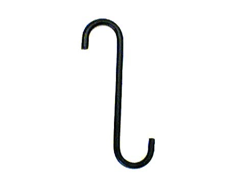 Extension "S" Hook - Black (6" L)