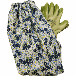 Nompi Gloves Garden Sleeves Blue Poppies Lg