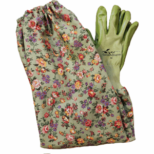 Nompi Gloves Garden Sleeves Sage Floral Med