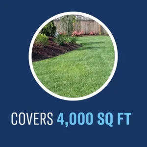 BioAdvanced Northern Season Long Weed Killer + Preventer Granules covers 4,000 sq. ft.
